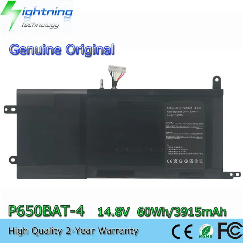 ใหม่ P650BAT-4 แบตเตอรี่สําหรับ Clevo P650SA P650SE P651SG Sager NP8650 NP8651 NP8652