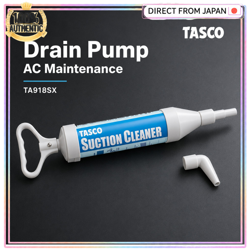 ICHINEN TASCO TA918SX Drain Hose Suction Pump for Air Conditioner Cleaning Tool