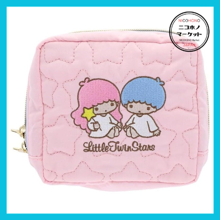 Sun-Star Stationery Sanrio Characters Goods Pouch Quilted Little Twin Stars S2336995NIcoHONo