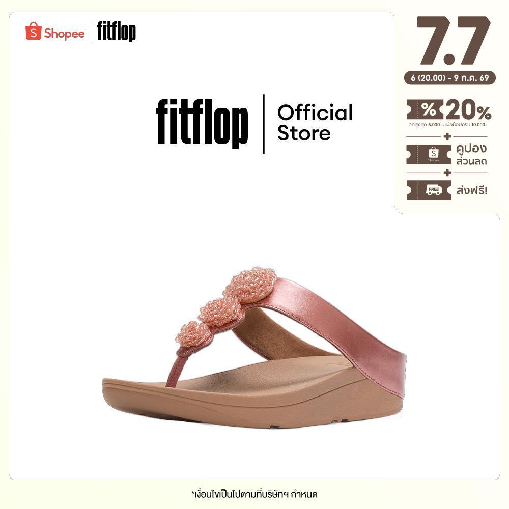 FITFLOP FINO BEADIE-BUTTON METALLIC รองเท้าแตะแบบหูหนีบผู้หญิง รุ่น IU1-D60 สี PINK