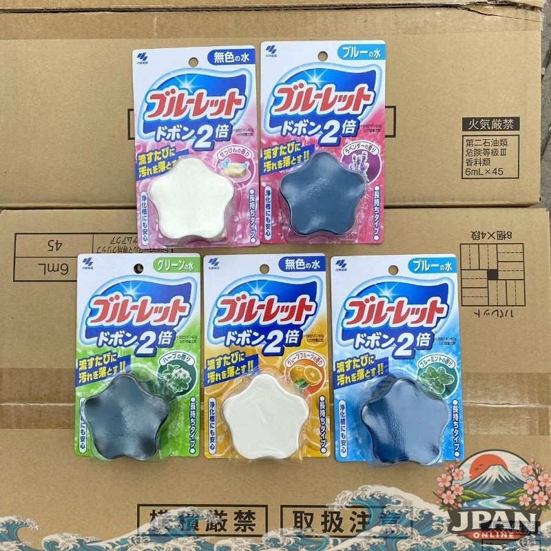 Kobayashi Bluelet Dobon Double ก้อนดับกลิ่น ชักโครก ก้อนทำความสะอาดโถสุขภัณฑ์
