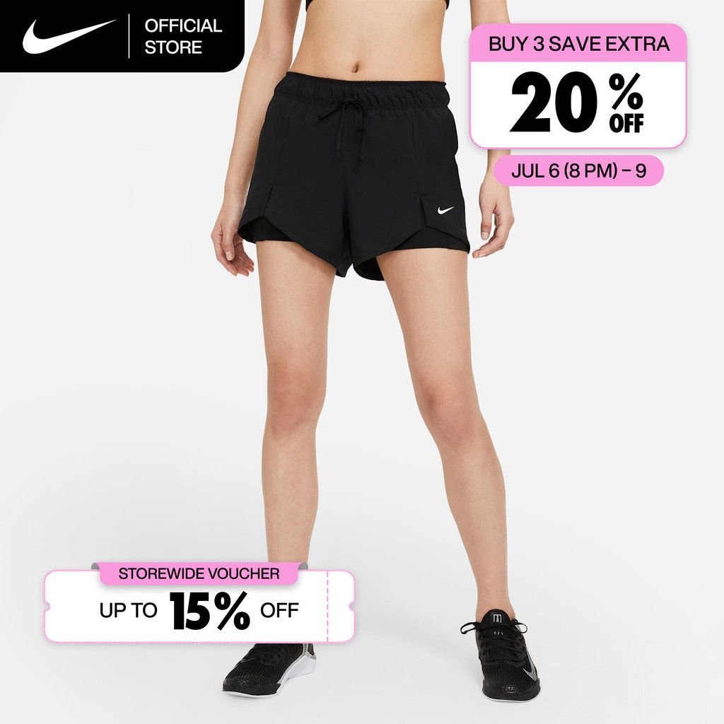 Nike Women's Flex Essential 2-in-1 Training Shorts - Black [DA0454-011]