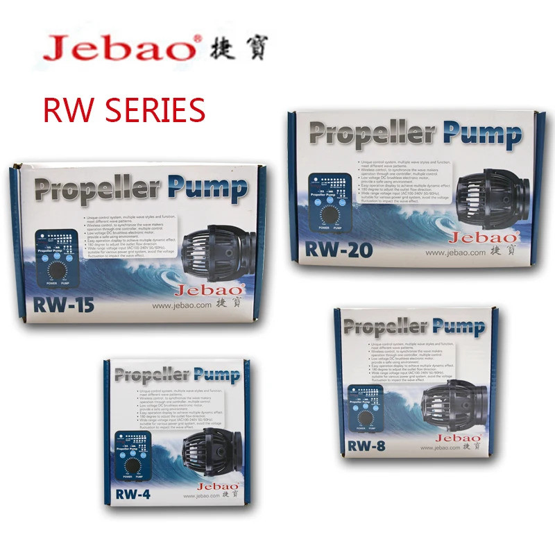 Jebao/Jecod 110~240V RW4 RW8 RW15 RW20 SW-2 SW-4 SW-8 SW-15 ปั๊มขนแกะปะการัง . พิพิธภัณฑ์สัตว์น้ําทะ