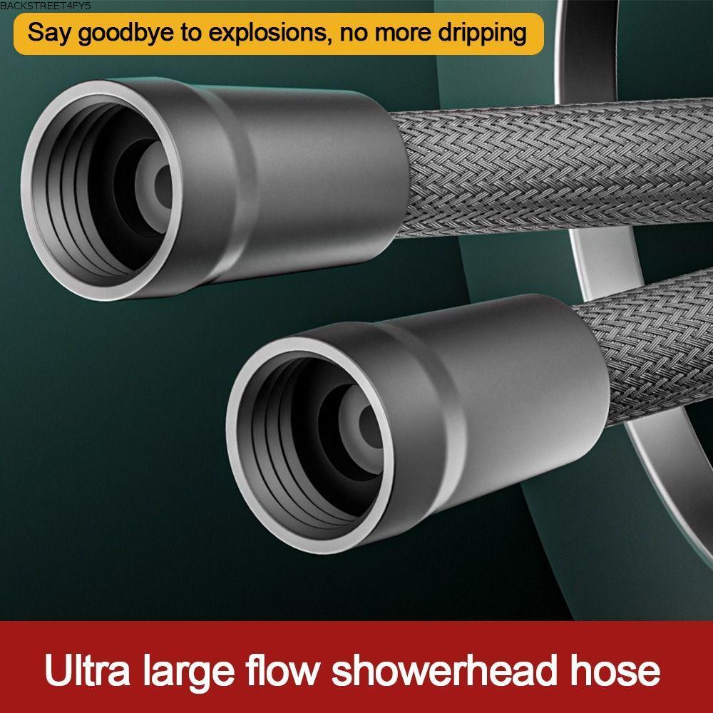 BACKSTAGE4FC3 1.5/2 เมตรมือถือสายฝักบัว, GI/2 Anti Winding Shower Tube, Universal Interface ยืดหยุ่น
