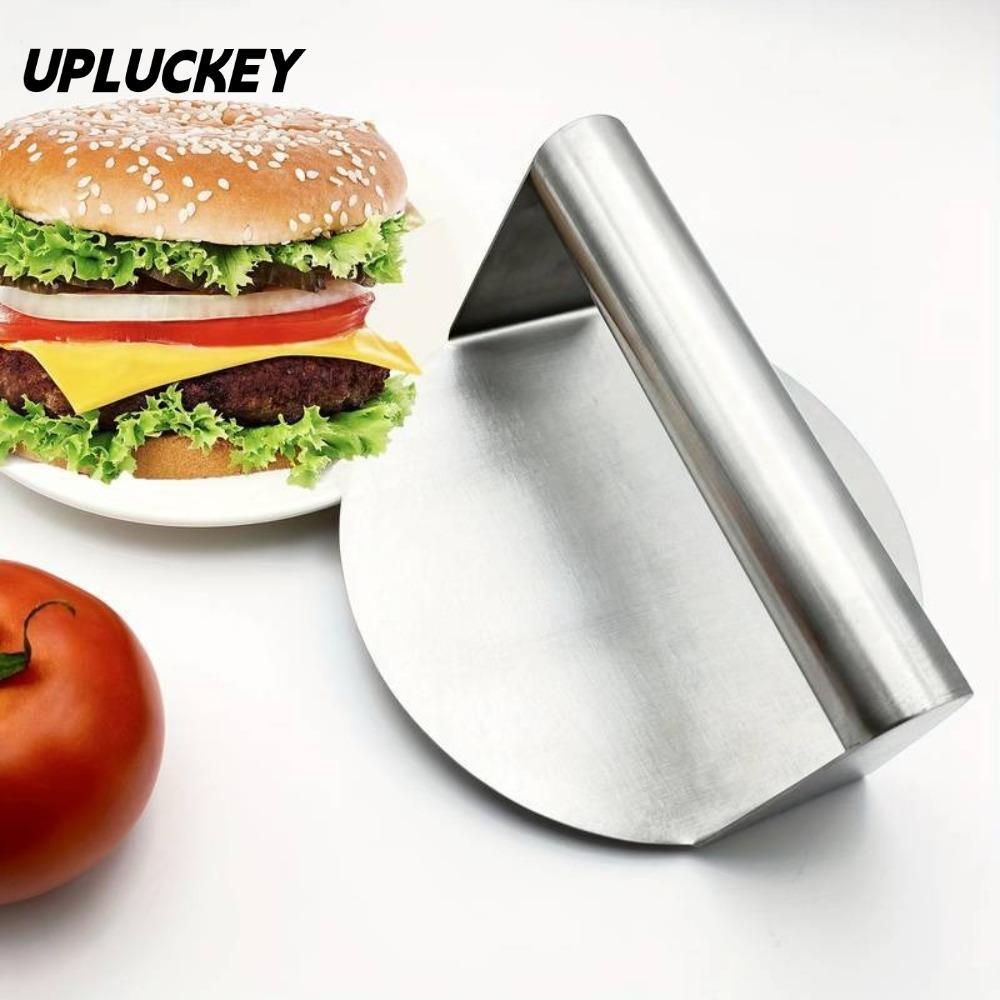 UPLUCKEY สแตนเลสย่างกด, สแตนเลสไม่เป็นสนิม Smash Burger Press, Grill Press รอบ Burger Smasher ทําอาห