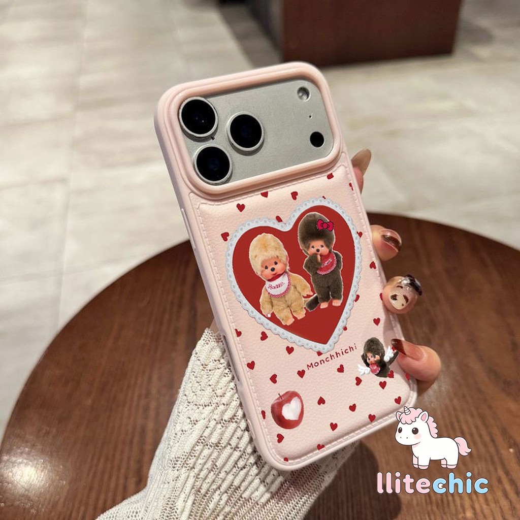 เคสไอโฟน15 11เหมาะสำหรับ IPhone 16 17 15 14 13 12 11 Pro Max 16 14 Air 15 Plus เคสใสไล่สีหัวใจน่ารัก คู่รัก สไตล์ฮิต