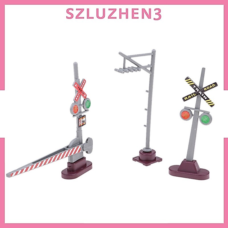 [Szluzhen3] โมเดลป้ายจราจร DIY ของเล่นสําหรับเด็ก 8 ชิ้น ต่อชุด