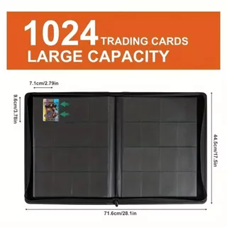 Pokémon Super Large Capacity 16 Grid Zipper Card Book Yu-Gi-Oh Collection Ultraman Card Storage