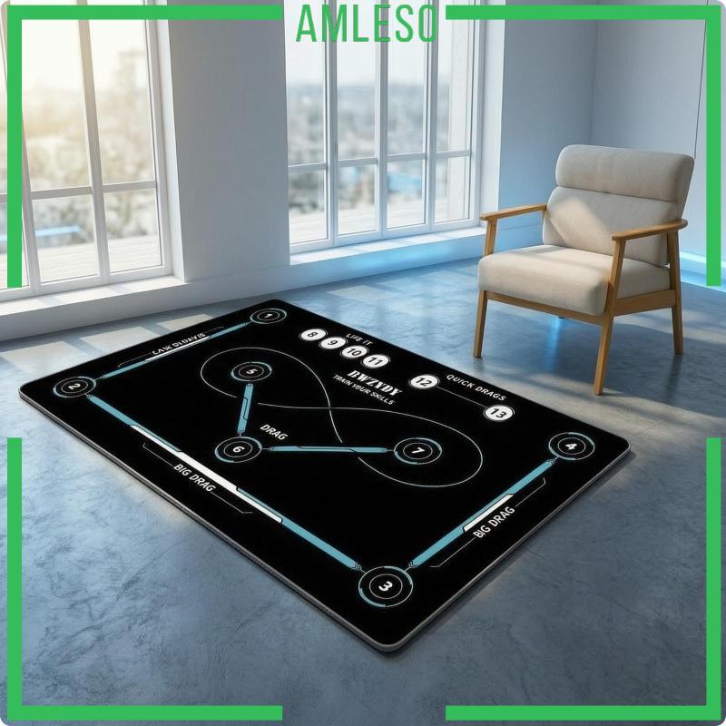 [Amleso] เสื่อฮอกกี้พร้อมการฝึกอบรมกราฟิก Low Profile Training 50x80ซม. ลาย 01