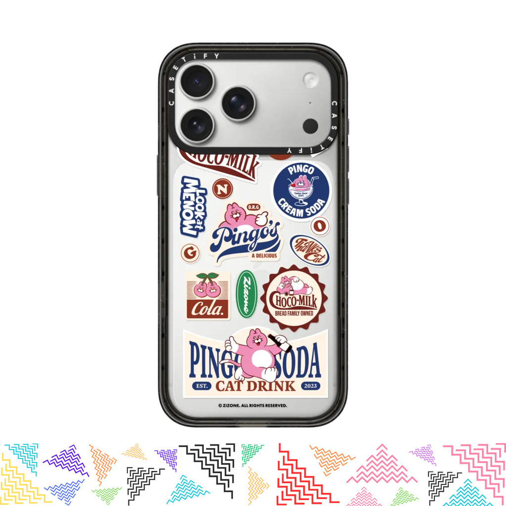 เคสมือถือ CASETiFY | Pingo Soda [Zizone] For iPhone Samsung แท้ พร้อมส่ง เคสกันกระแทก