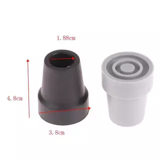 Flymesit 19 มม.Antiskid ยาง Crutch Tip Pad ยางทนทาน Anti-Slid Heavy Duty Canes สําหรับเดิน Sti Crutch EN