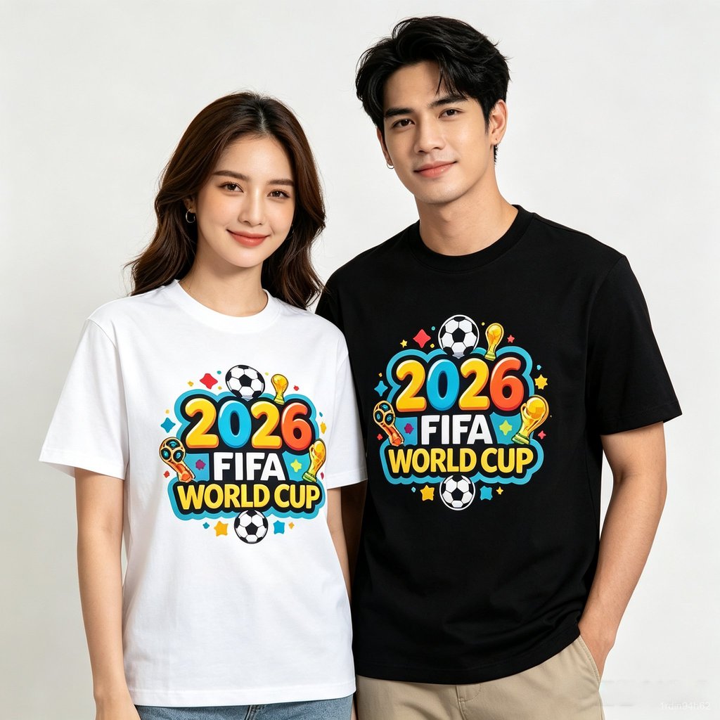 COD ไม่จำกัดเพศ Football Games รูปแบบฟุตบอล2D ฤดูร้อน ผ้านุ่ม ใส่ประจำวัน เสื้อกีฬาฟุตบอล เรียบง่ายแ
