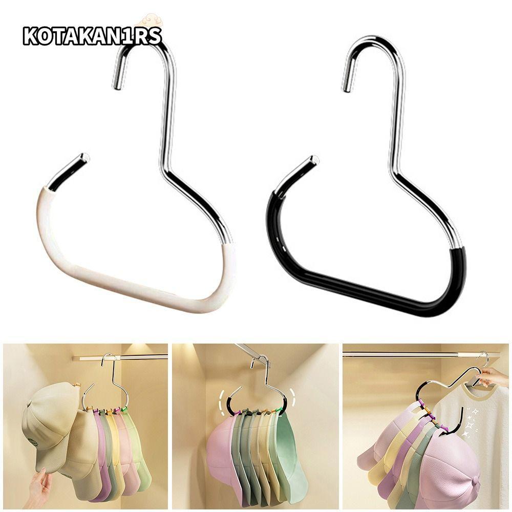 KOTAKAN1RS ตะขอเก็บหมวก, ที่แขวนหมวกกันลื่นแบบไม่ทําเครื่องหมาย, ราวแขวนผ้าขนหนูแหวนวงกลม