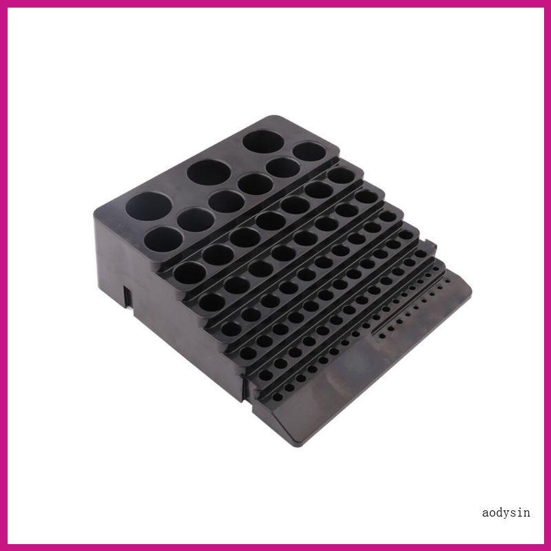 (ส่วนลดสูง)aodysin.th Milling Cutter Reamer Drill Bit Storage Box Black Drill Bit Storage Box