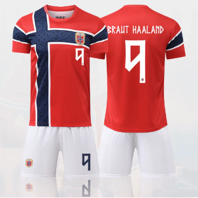 Megamo 2026 เสื้อผ้าเด็กทีมชาตินอร์เวย์ เสื้อฟุตบอล Harland No. 9 เอ็ดไฮ เบอร์ 10 เสื้อแข่งดาวเคราะห์ดาวเคราะห์