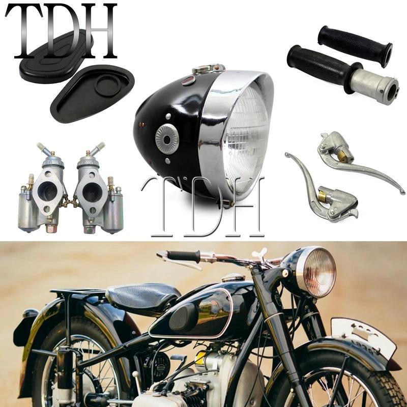 MJ Replica Head Light Lamp Brake Clutch Lever Grip Tank Pad For BMW K750 KS750 R71 R66 M71 R68 Zünda