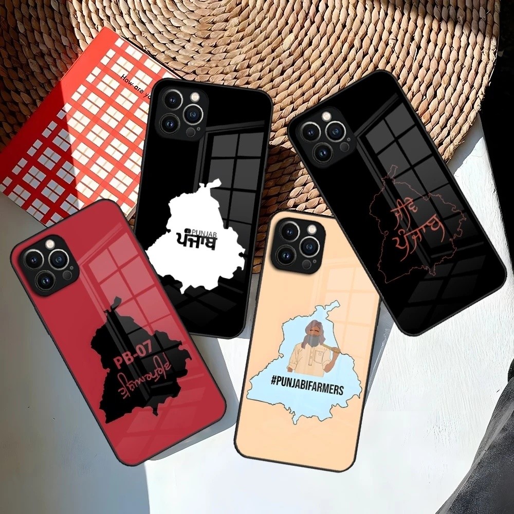 BK-1 ART Punjab แผนที่เคสโทรศัพท์สําหรับ Iphone 16 15 14 12 11 13 Pro Max Mini X 8 Xr Xs 7 Puls ฝาคร