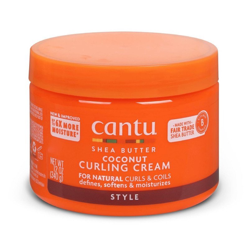 ครีมนวดผมดัดผมมะพร้าว Cantu (มีเชียบัตเตอร์) 12oz