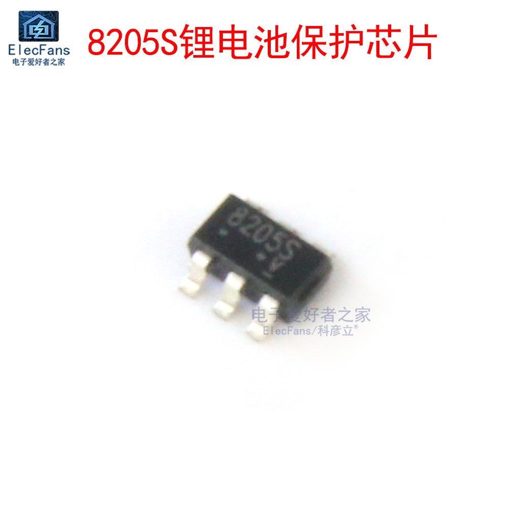 ((10 ชิ้น) 8205S แบตเตอรี่ลิเธียมชิปป้องกัน Dual N Channel Field Effect Tube 5A 20V Patch SOT23-6
