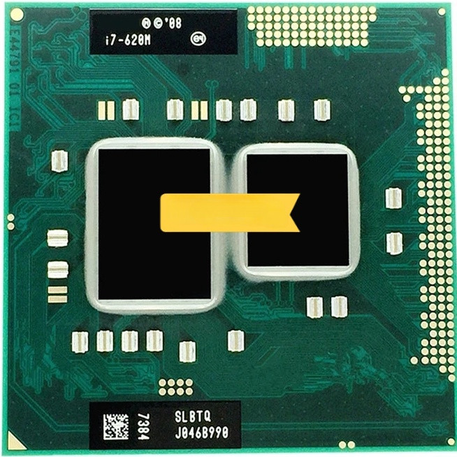 Core i7-620M i7 620M SLBTQ SLBPD 2.6 GHz Dual-Core Quad-Thread CPU โปรเซสเซอร์ 4M 35W ซ็อกเก็ต G1 rP