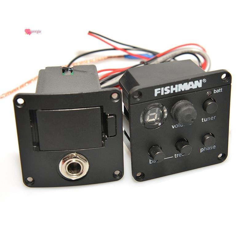 georg33FISHMAN GUITARS สําหรับ Acoustic Guitarra Amplifier Guitar Pickup ISYS + EQ Preamp ระบบปรับเสียงกีตาร์อุปกรณ์เสริม