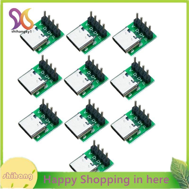 10PCS USB 3.1 Type-C 16 Pin Test Breakout Board USB 3.1 Type C Connector 16 Pin Test สําหรับข้อมูลสา