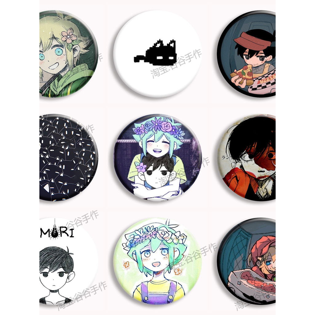 ยอดนิยม Omori Fan Bar Hawk กระเป๋าเป้สะพายหลังจี้ Sunny Basil เกม Badge เข็มกลัด Non-Guangu