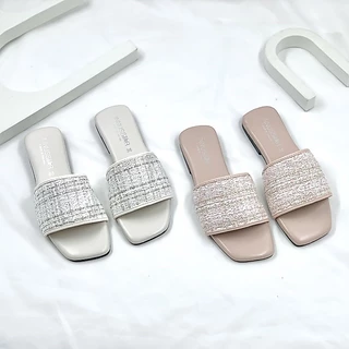 🤍รุ่นเดนิส💖🖤 มาใหม่ล่าสุด พร้อมส่ง3สี นิ่มเด้งแต่ไม่ยวบ รองเท้าแตะเกาหลี รองเท้าแตะผู้หญ