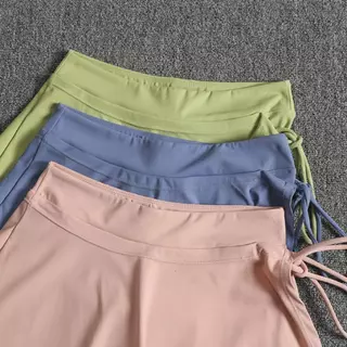 Trendyzone กระโปรงสั้น PVA สีพื้น สําหรับออกกําลังกาย เล่นโยคะ