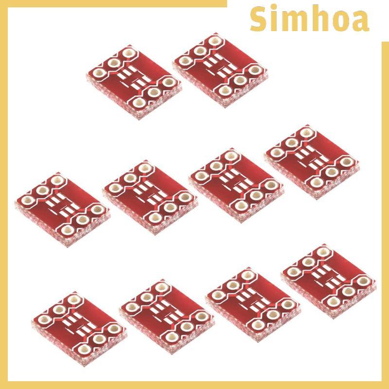 [SIMHOA] แพ็ค 10 ชิ้น 6 พิน SOT23 เป็นอะแดปเตอร์ DIP บอร์ด PCB บอร์ดแปลง SMD