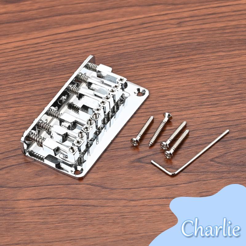 Char Fixed Hardtail Bridge Load 6 String Guitar Bridge Tailpiece ทนทาน