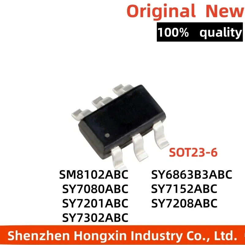 5PCS SM8102 SY6863B3 SY7080 SY7152 SY7201 SY7208 SY7302ABC SOP การจัดการพลังงานชิป IC ขายส่ง