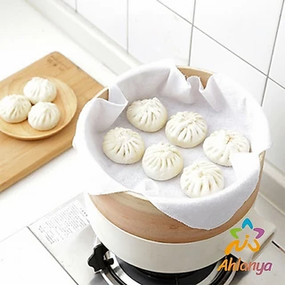 Ahlanya ผ้าขาวบาง(เล็ก) สำหรับนึ่งอาหาร สามารถซักแล้วนำกลับมาใช้ใหม่ได้ Steamer mat