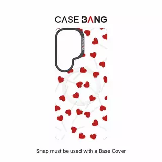 【แผ่นหลังแม่เหล็ก】For Samsung S24-26,CASEBANG Sweet Series เคสแม่เหล็ก ImagiSnap, เปลี่ยนกลับ, ป้องกันการตกกระแทกทหาร