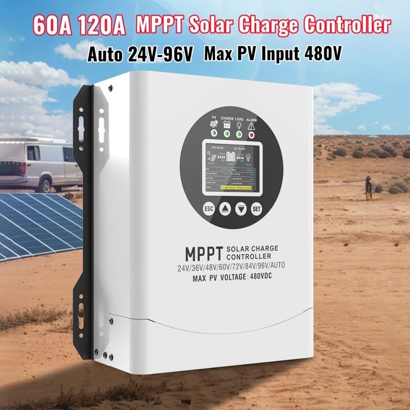 Liche MPPT 60A 120A Solar Charge Controller 24V-96V Max192V Auto แผงพลังงานแสงอาทิตย์ตะกั่วกรด/แบตเต