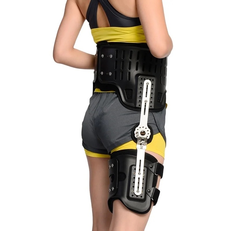 HKJD Hip Stabiliser Support Brace,Fencia Hip Abduction Orthosis Corrector Support Brace ผู้ใหญ่บานพั
