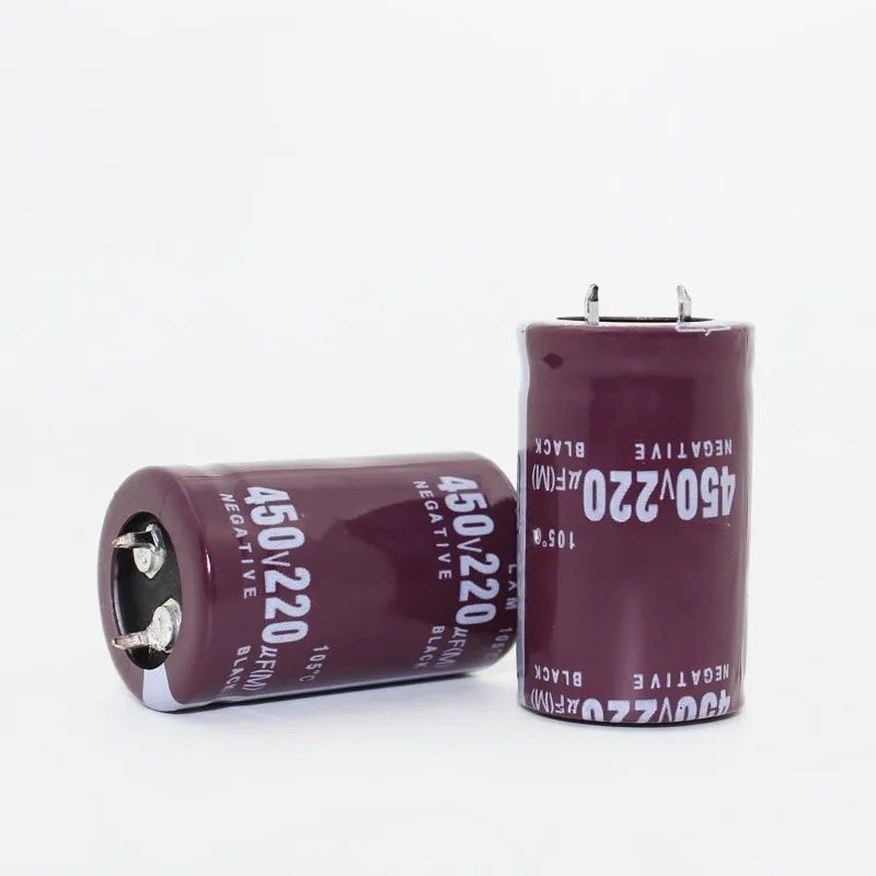 10PCS 450V220UF ตัวเก็บประจุไฟฟ้า 220UF 450V 25X40MM