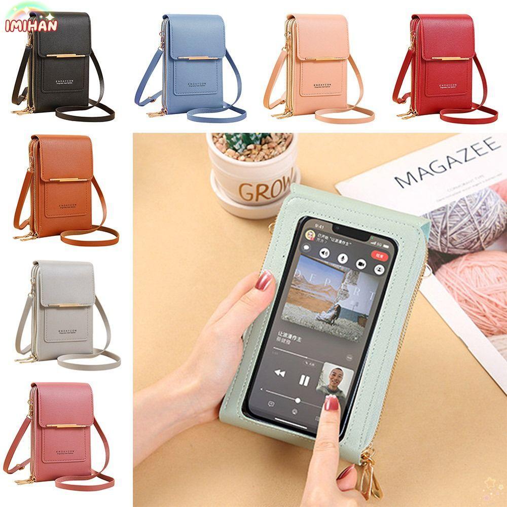 IMIHAN RFID กระเป๋ากันขโมยสมาร์ทโฟน RFID กระเป๋าถือผู้หญิง