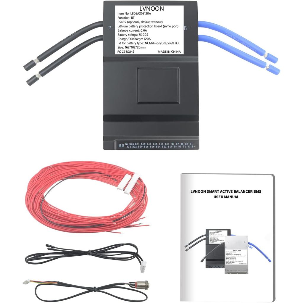 LB06A สมาร์ท Active Balancer BMS แบตเตอรี่ลิเธียมป้องกันสําหรับ Li-ion NCM LFP LiFePo4 แบตเตอรี่ระบบ