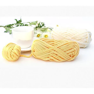 ไหมผ้ายืด ไหมถักกระเป๋า ผ้ายืด นิ่ม T-shirt yarn ขนาด 100 g. ยาว 36 เมตร ผ้านิ่มนุ่มสุดๆ พร้อมส่ง