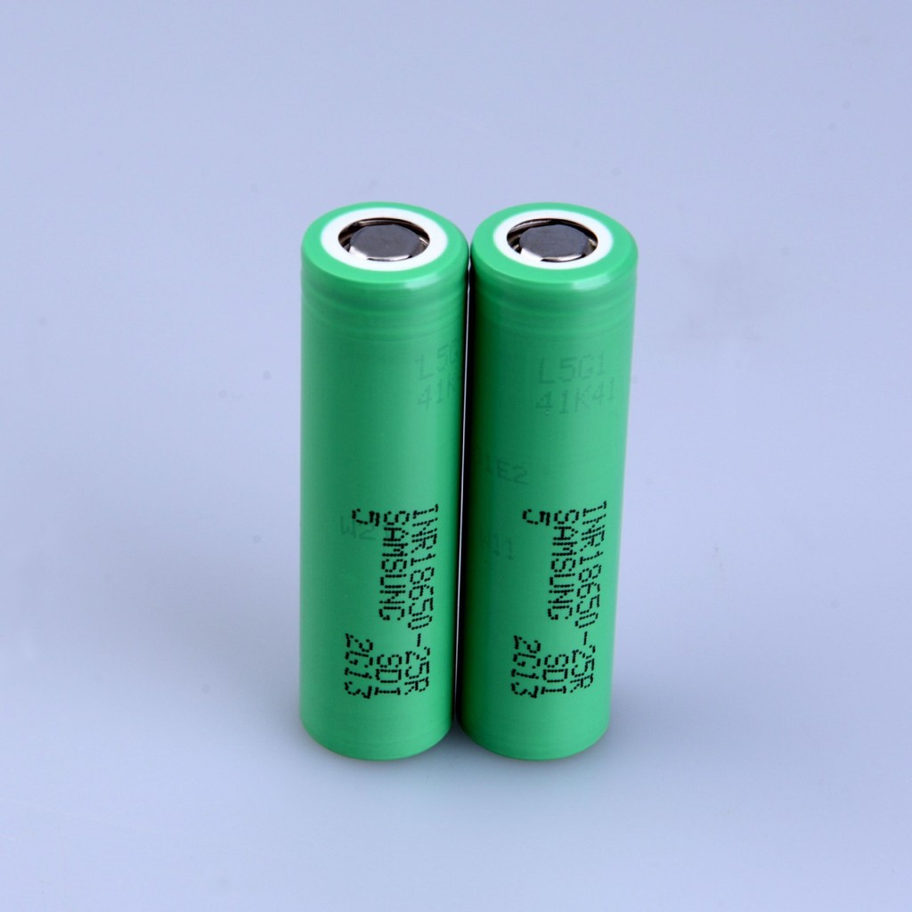แบตเตอรี่พลังงาน Samsung 25R 2500mAh ดั้งเดิม INR18650-25R คลังสินค้าพร้อม
