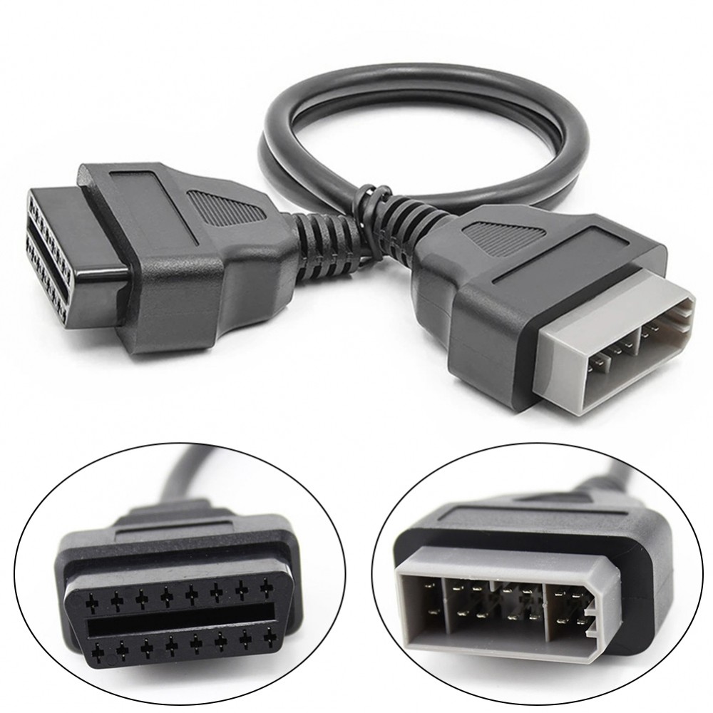 For Nissan 14Pin OBD1 to OBD2 16Pin Adapter Cable for Scanner and Reader Devices