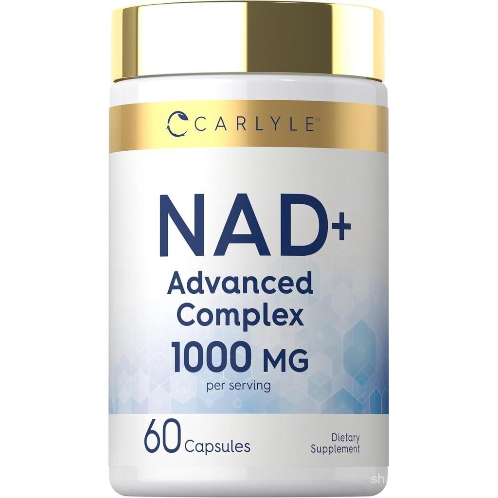 Carlyle NAD+ สําหรับผู้หญิงและผู้ชาย | 1000 มก | 60 แคปซูล | แอดวานซ์ คอมเพล็กซ์ ด้วย Resveratrol แล