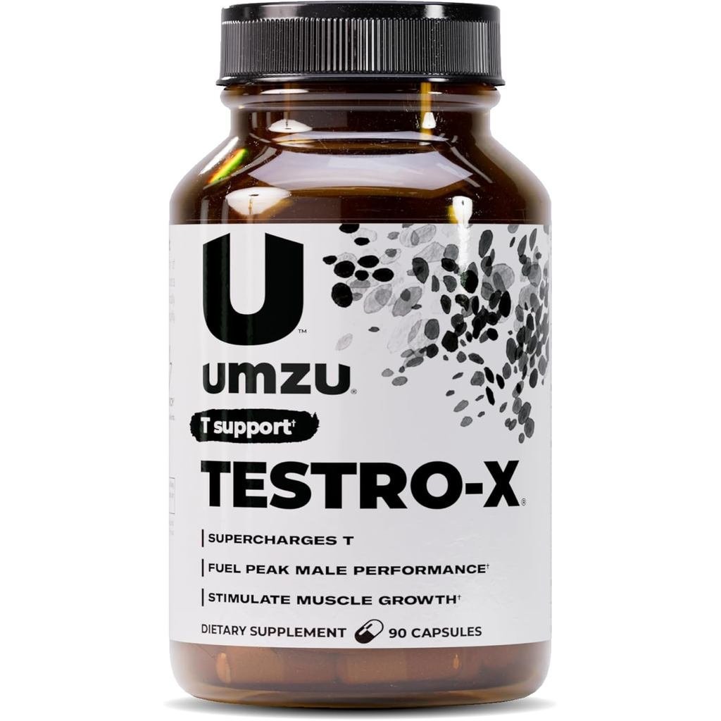 UMZU Testro-X อาหารเสริมสําหรับผู้ชาย – 90 แคปซูลสําหรับ 30 วัน Supply – รองรับพลังงาน, Focus, Stren