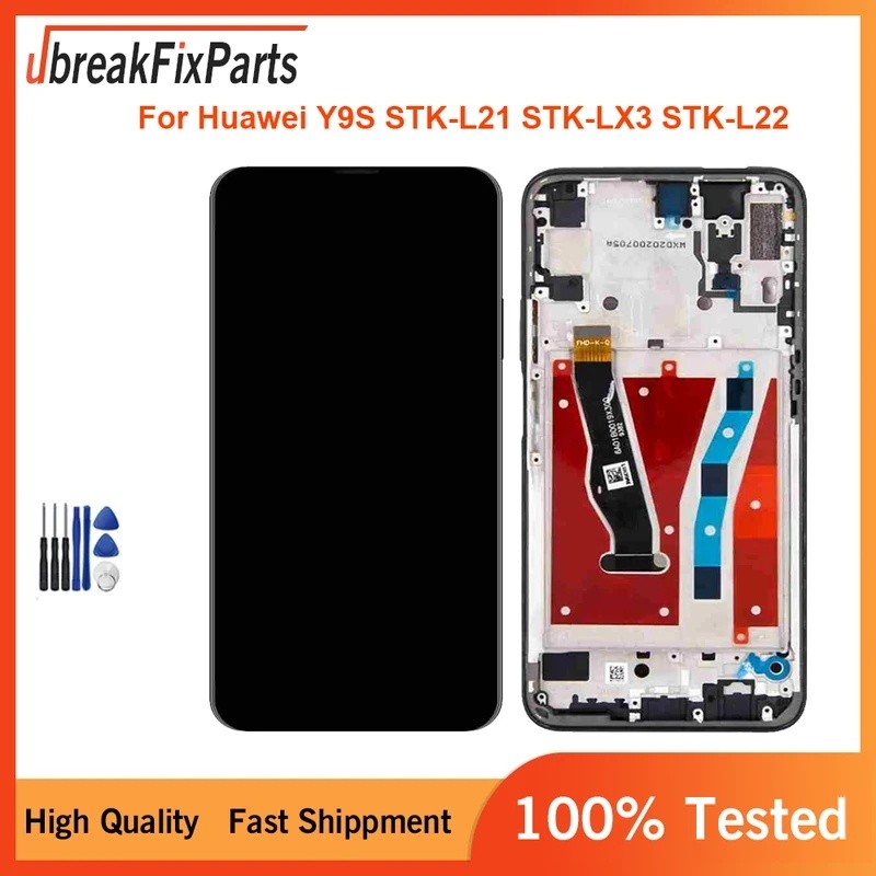 สําหรับ Huawei Y9S STK-L21 STK-LX3 STK-L22 จอแสดงผล LCD Touch Screen Digitizer Assembly Replacement