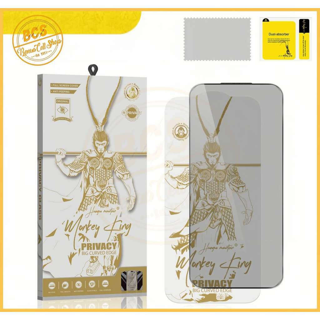 BCS - KA-A07 TEMPERED GLASS SPY MONKEY KING สําหรับ INFINIX NOTE 7 LITE NOTE 11 11 NFC 12 2023 12 G9