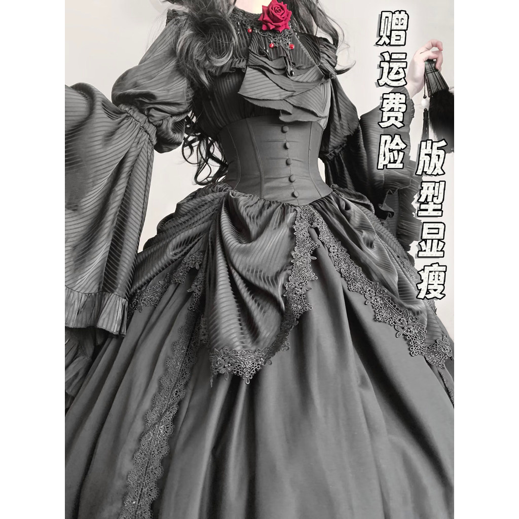 Gothic Lolita Lolita แม่มด Sleepwalking Lolita แม่ชีเสื้อ Daji แขนเอว sk ขนาดใหญ่ cos เสื้อปีใหม่