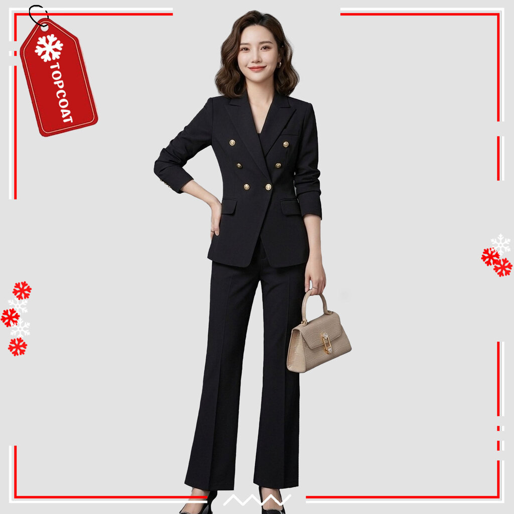 توب كوت طقم بدلة Lady Boss ـ نسائي — صورة 3