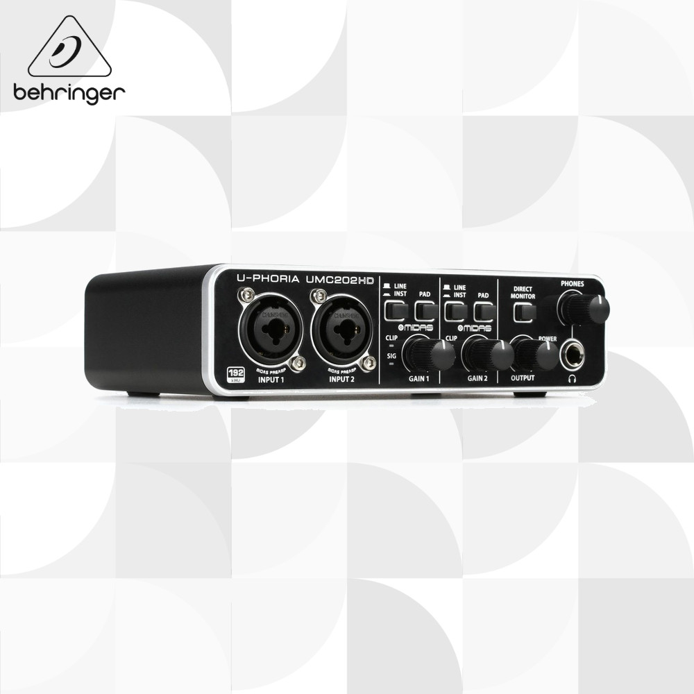 behringer UMC202HD Audio Interface ออดิโออินเตอร์เฟส【ส่งตรงจากญี่ปุ่น】