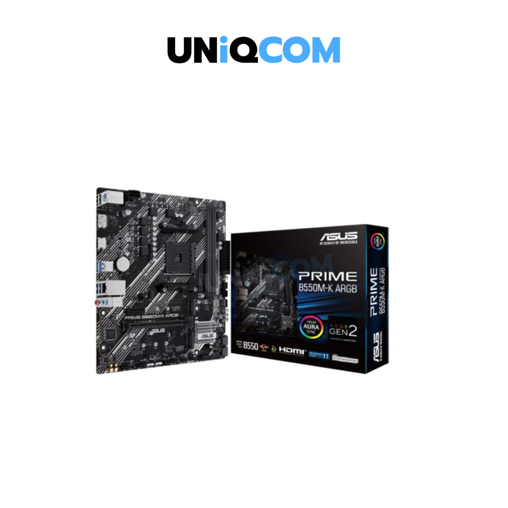 ASUS เมนบอร์ด MAINBOARD (AM4) PRIME B550M-K ARGB DDR4